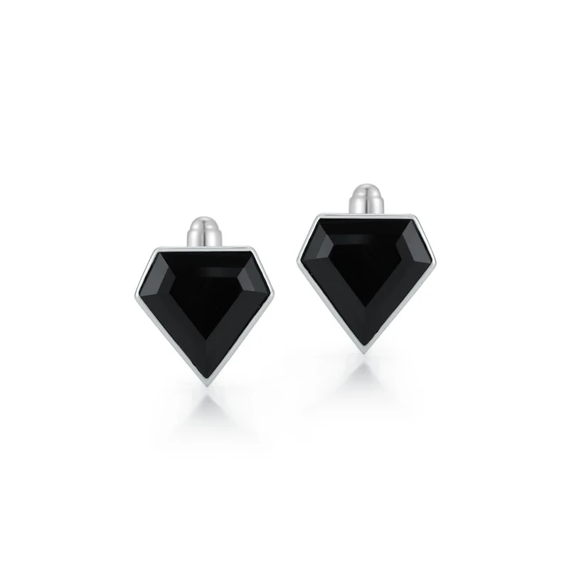 Mateo New York, Onyx Pentagon Cufflinks