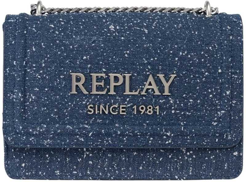 Replay Women Fw3000 Shoulder Bag, 0797 Blu Denim, Einheitsgröße