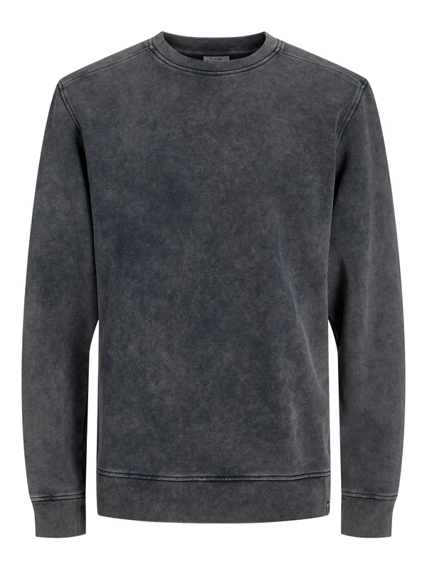 R.d.d. royal denim division Rdddawson Overdye Crew Neck Sweat L/S Sn, black, XL - Image 1