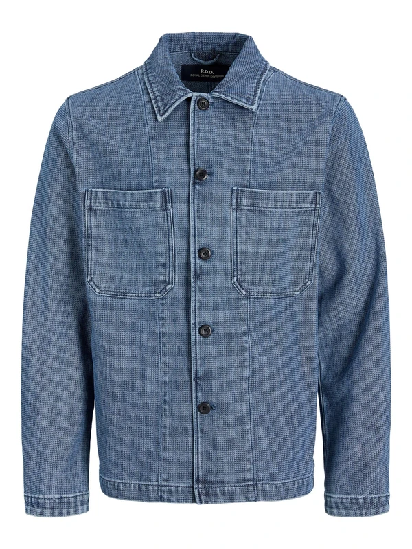 R.d.d. royal denim division Men's Rddross Structure Jacket, Blue Denim, XX_L, Blue Denim, xx_l