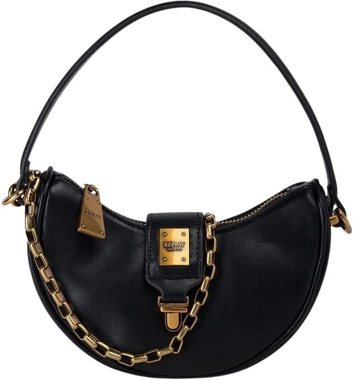 Replay Women Fw3784 Handbag, 0098 Black, Einheitsgröße