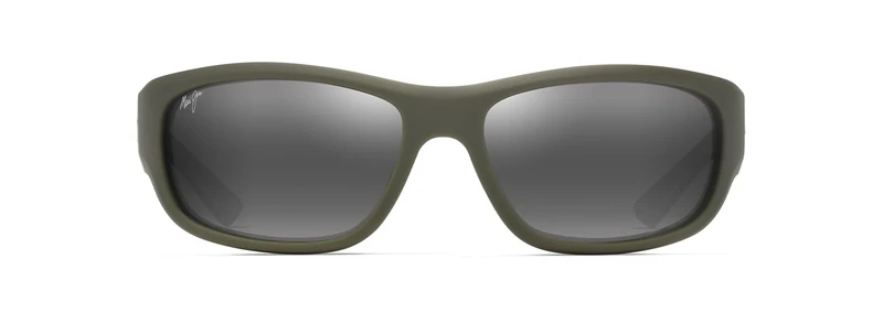 Maui Jim Unisex Mauklele Sunglasses, Matte Military Green W/Camo, 64-17-125
