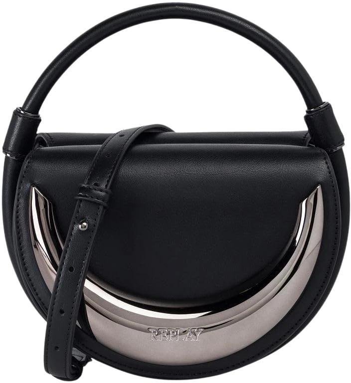 Replay Women's FW3003 Handbag, 0098 Black, 0098 Black, Einheitsgröße