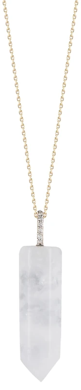 MATEO New York, Gold Healing Crystal Necklace