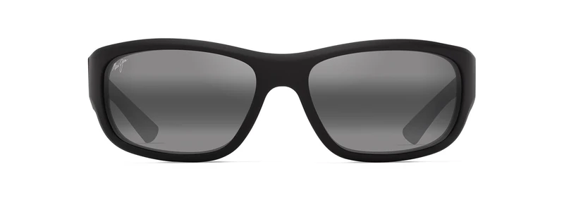 Maui Jim Unisex Mauklele Sunglasses, Matte black, 64-17-125