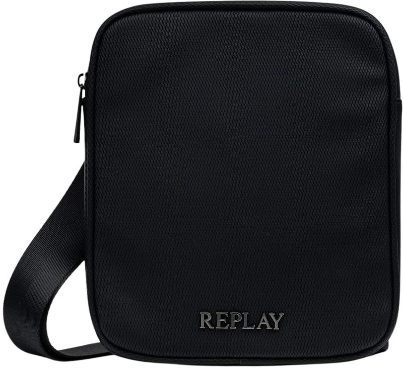 Replay Men Fm3770 Shoulder Bag, 0098 Black, Einheitsgröße