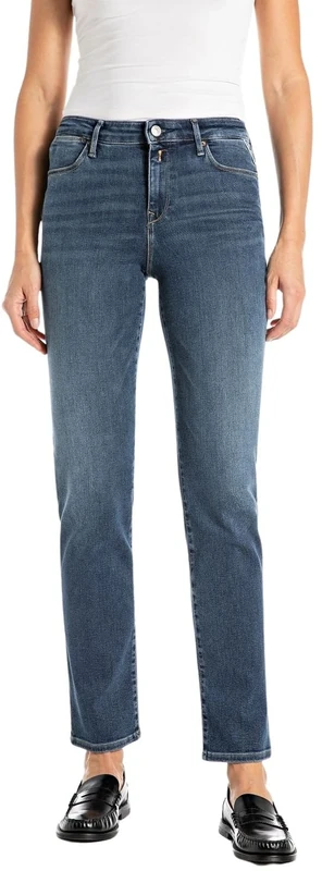 Replay Zolie Women's Stretch Jeans, Dark Blue 007 (Blue), 32W/30L, 007 Dark Blue, 32W x 30L