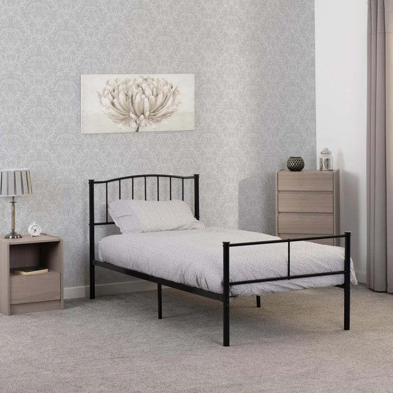 Seconique Newton 3' Bed in Black