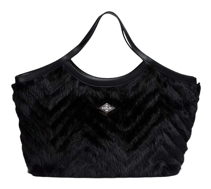 Replay Women's FW3793 Handbag, 0098 Black, 0098 Black, Einheitsgröße