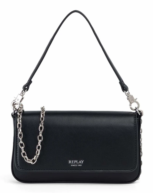 Replay Women's FW3814 Handbag, 0098 Black, 0098 Black, Einheitsgröße