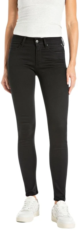 Replay New Luz Power Stretch Women's Jeans, Black 098 (Black), 33W/32L, 098 Black, 33W x 32L