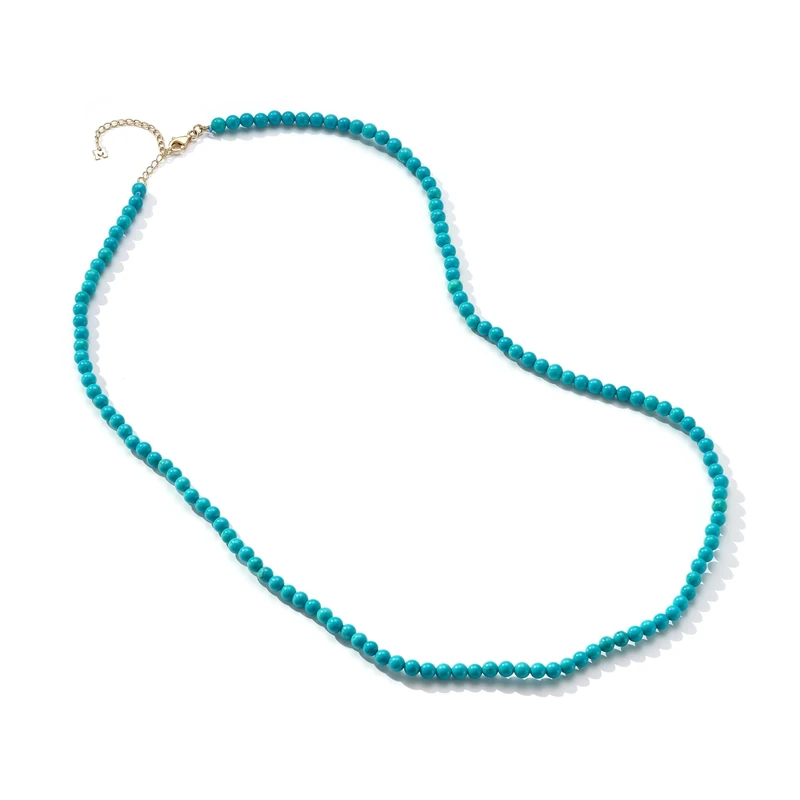MATEO New York, Turquoise Bead Necklace