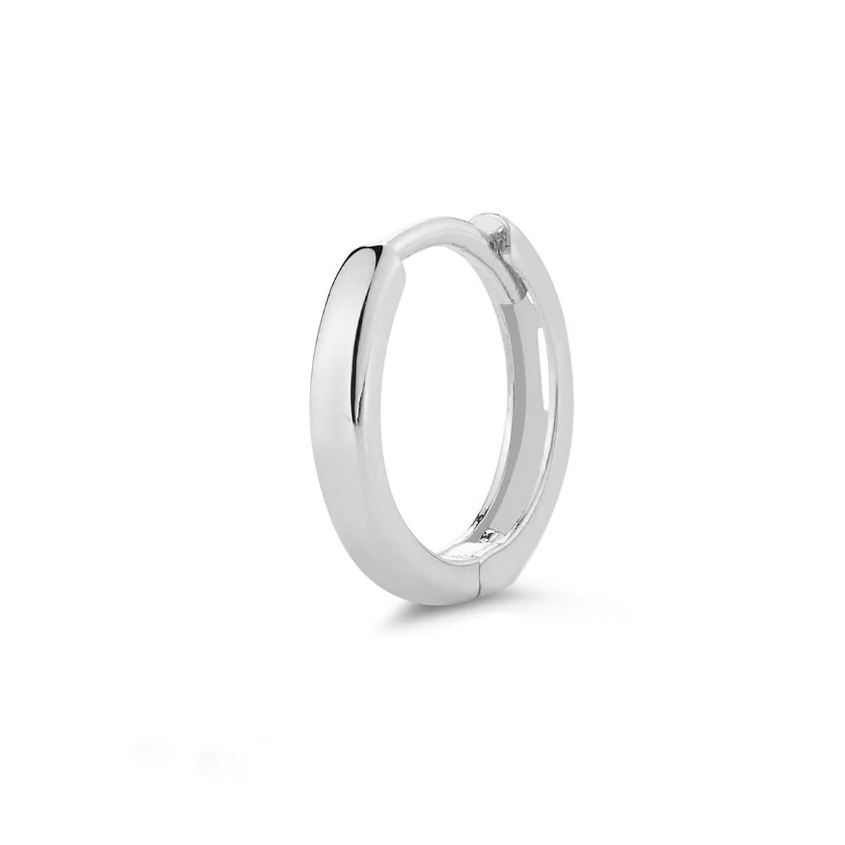 Mateo New York, Single White Gold Huggie