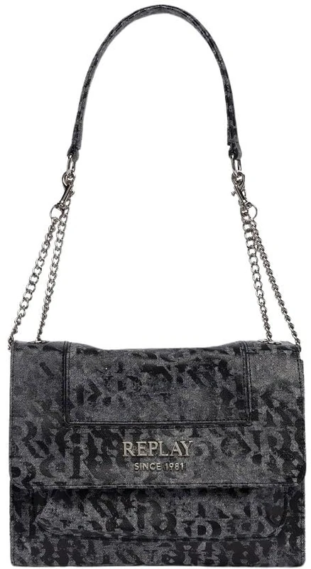 Replay Women Fw3789 Shoulder Bag, 0097 Washed Black, Einheitsgröße