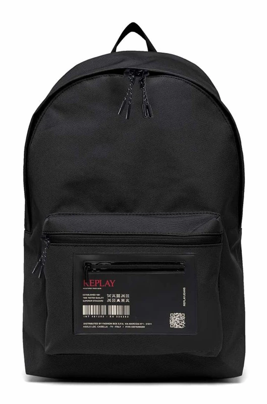 Replay Men Fm3774 Backpack, 0098 Black, Mittelgroße