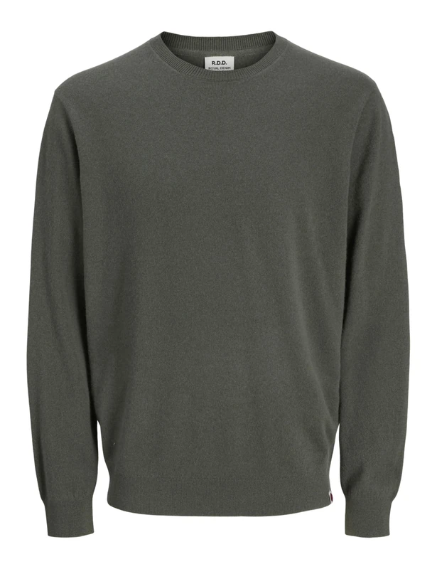 R.D.D. ROYAL DENIM DIVISION Rddbrooks Knit Crew Neck L/S Noos, Beetle, XXL