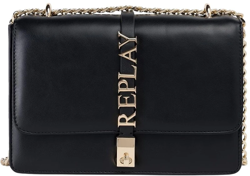 Replay Women's FW3000 Shoulder Bag, 0099 Sun Black, 0099 Sun Black, Einheitsgröße