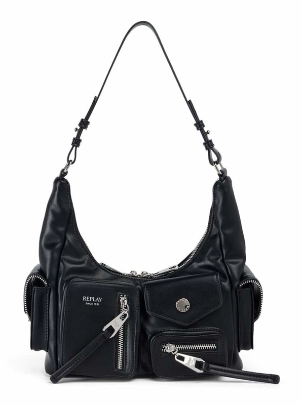 Replay Women Fw3786 Handbag, 0098 Black, Einheitsgröße