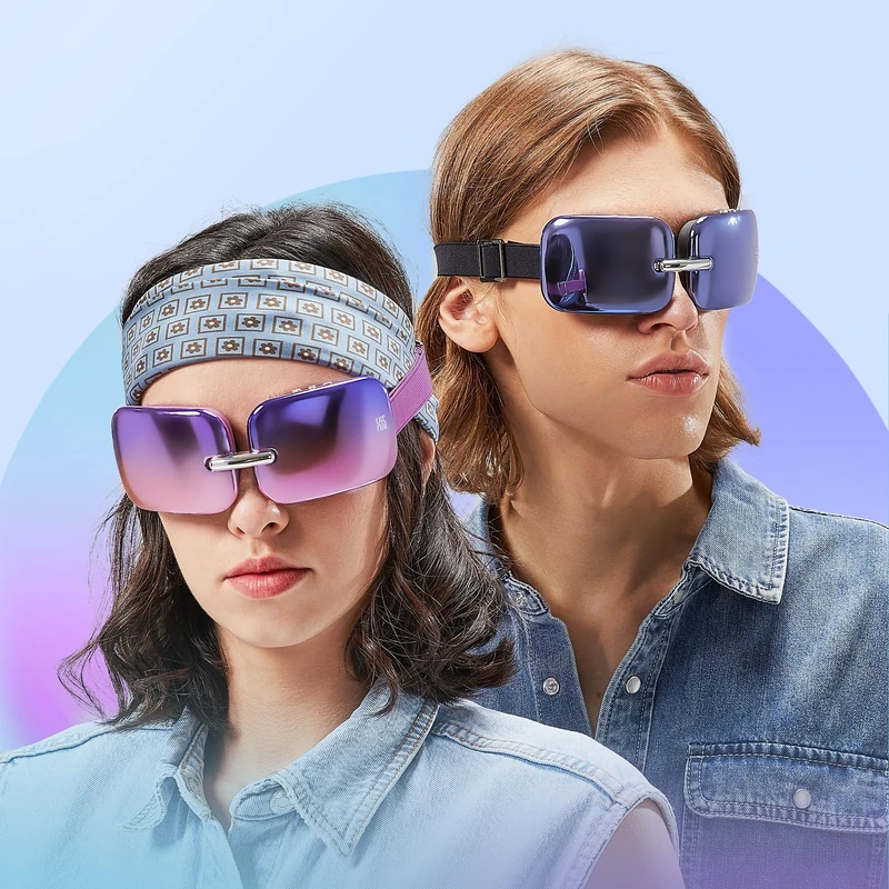 Master Massage E10 Eye Massager with Heat & Vibration- Eye Fatigue Relief and Eye Physiotherapy - Blurred Vision Relief for Clear Eyes - Electric Eye Massage Instrument Device, Purple