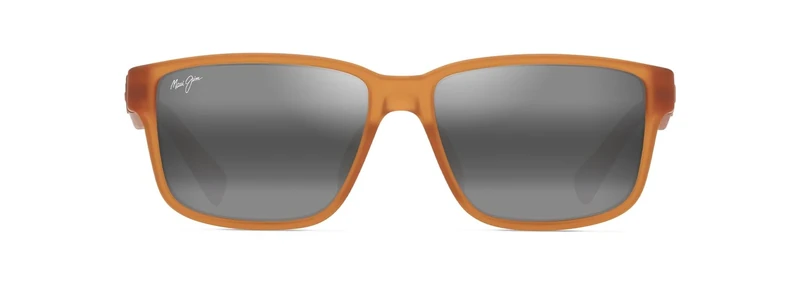 Maui Jim Kuniahi Af Sunglasses, Matte Transparent Orange, 58-16-145