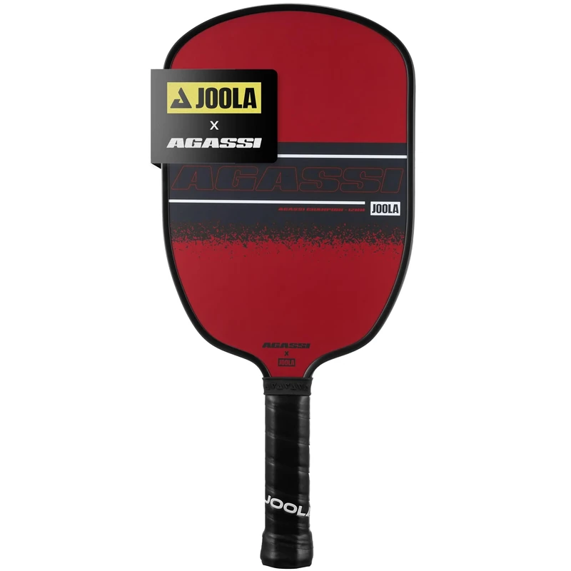 JOOLA Champion 12mm Pickleball Single Paddle or Set - Agassi Shape w/Extended Sweet Spot - Sandblasted Surface Increases Spin & Control - UPA-A Certified - USAP Approved - NFC Chip Enabled.