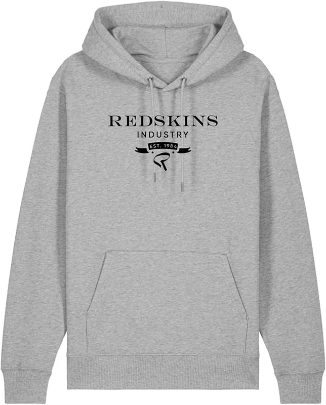 Redskins Men's Sweat Zip Homme Hooded Sweatshirt, Grey, M