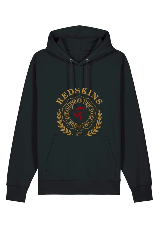 Redskins Men's Sweat Zip Homme Hooded Sweatshirt, Black, XL