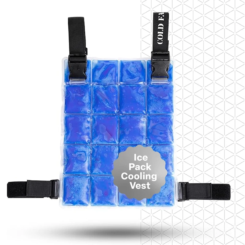 COLD FACTOR Ice Pack Cooling Vest for Men & Women – Lightweight, Adjustable Phase Change Cooling Vest for Hot Weather, Athletes, Outdoor Work & Industrial Use, Blue, One Size - Image 1