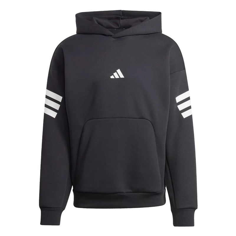 adidas Men's FUTURE ICONS THREE STRIPES HOODIE, black, XL