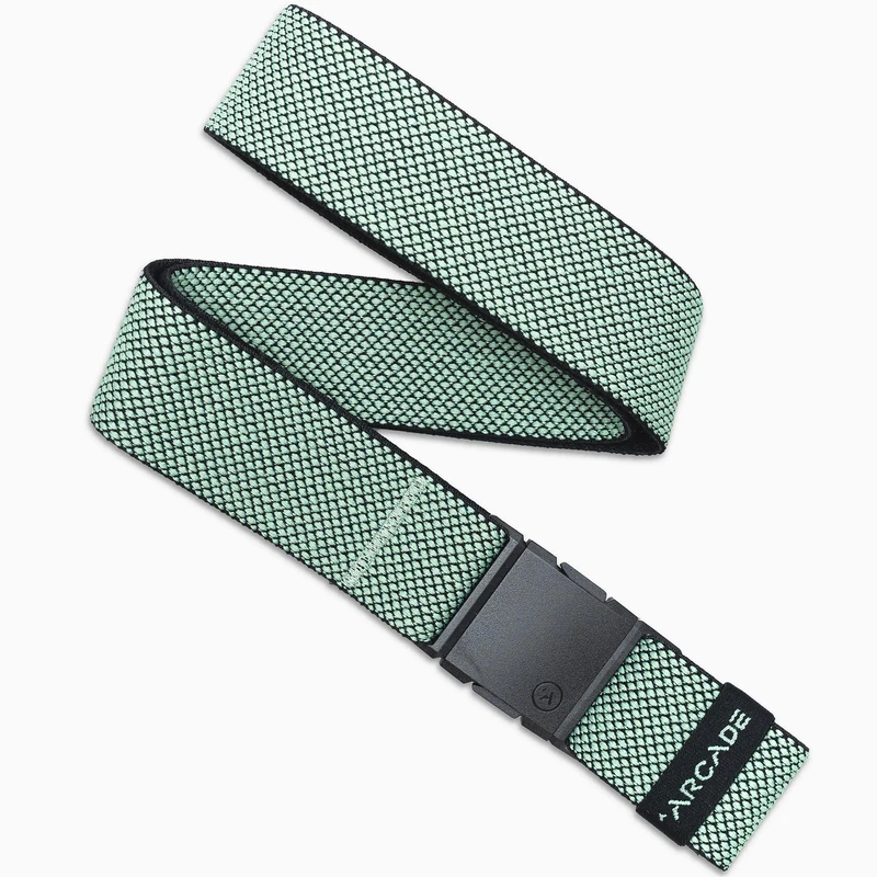 Arcade Belts A2 Unisex Adventure Belt: Heavy Duty Stretch, Metal Free Buckle, Carry - Mint, Standard (Up to 40"); 1.5" Wide