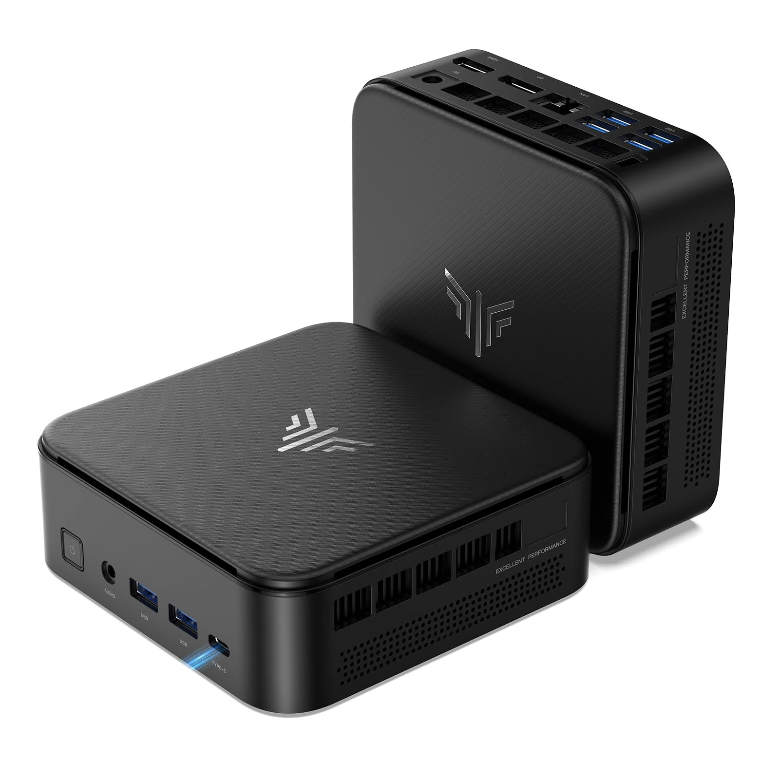NiPoGi E3B Mini PC AMD Ryzen 5 7430U(up to 4.3GHz 6C/12T) Mini Computer 32GB DDR4 512GB M.2 SSD Mini PC Windows 11 Pro 4K Triple Display/WiFi 6/BT5.2/USB3.2 Mini Desktop Computer for Office/Business