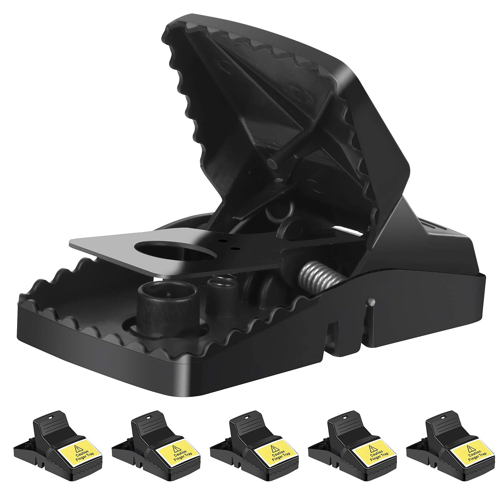 Trisiki Mouse Traps, 6 Pack Heavy Duty Reusable Snap Traps that Kill Instantly, High Sensitive Mice Catcher, Safe and Effective Rodent Trap for Indoors Outdoors