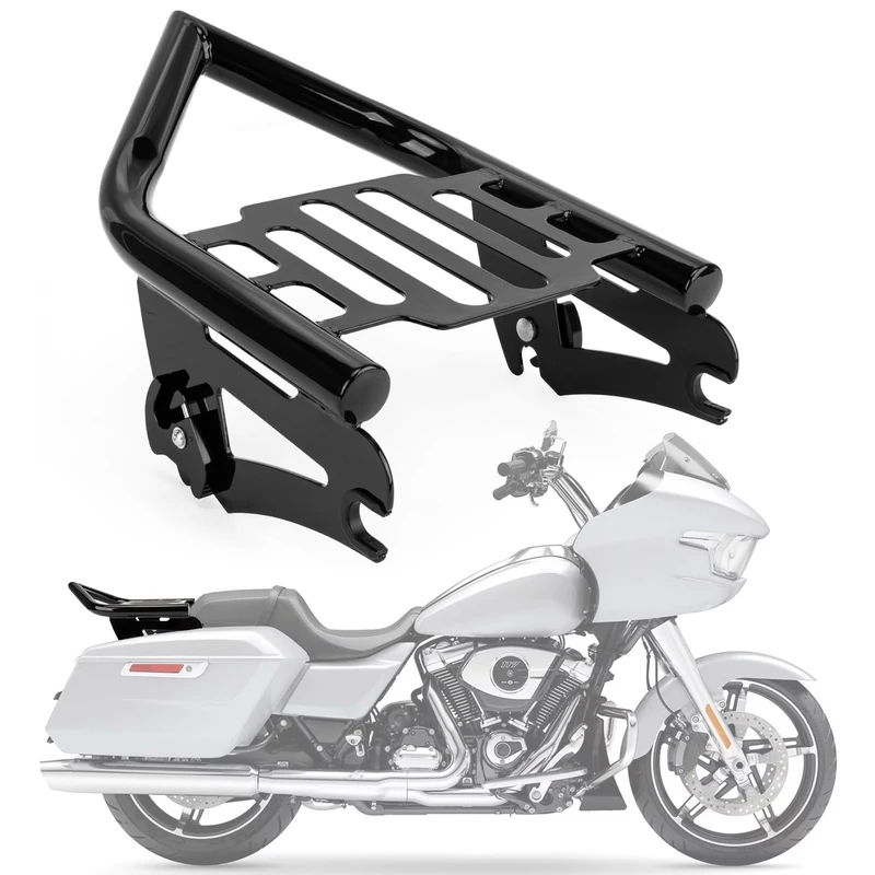 PSLER Rear Luggage Rack Bracket Kit for Touring Models (2009-2024) - Street Glide Road King Road Glide Electra Glide