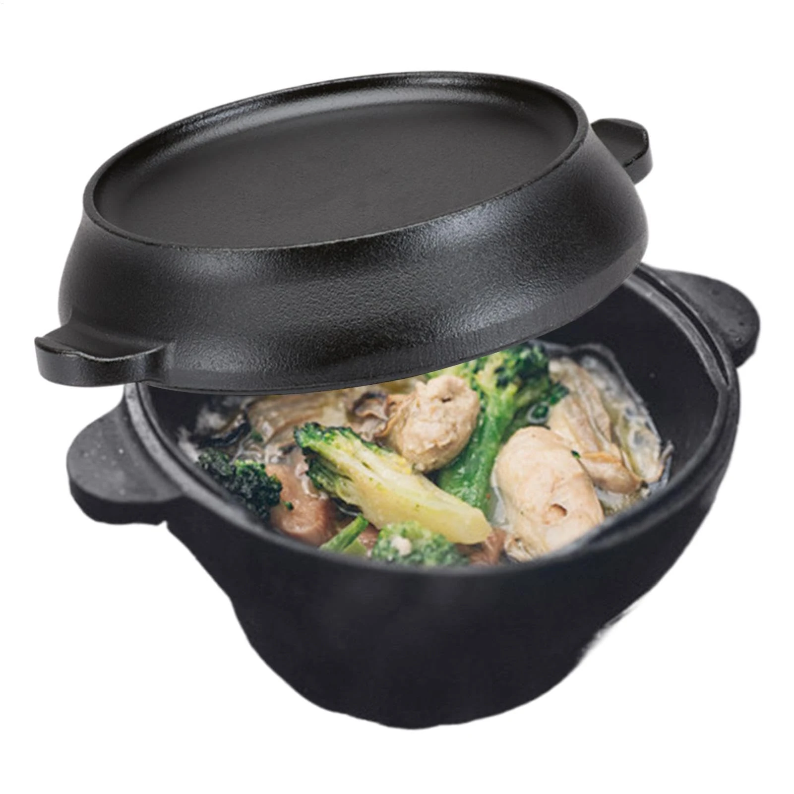 Cast Iron Dutch Oven - Sturdy Enameled Casserole | Versatile Cast Iron Dutch Oven with Lid, Heavy Duty Cast Iron Dutch Oven Cookware for Stew, Soup