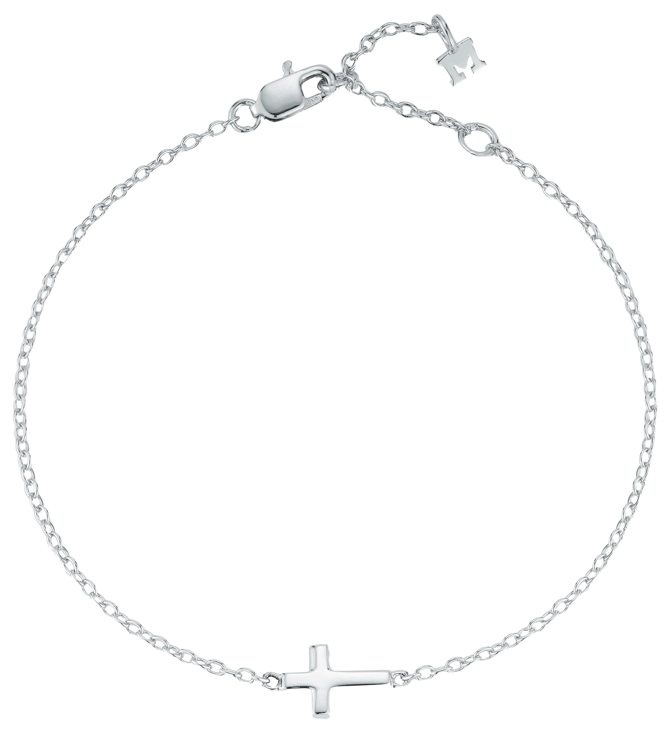 MATEO New York, Mini Cross Bracelet - 8"