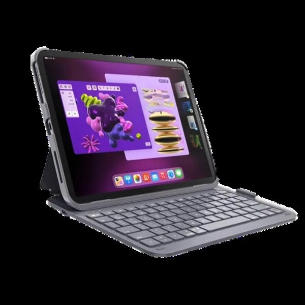 Deqster Slim Pro Keyboard für iPad Air 13", iPad Pro 12.9" (3./4./5. Gen.), Bluetooth, Deutsches Layout (QWERTZ) - Image 1