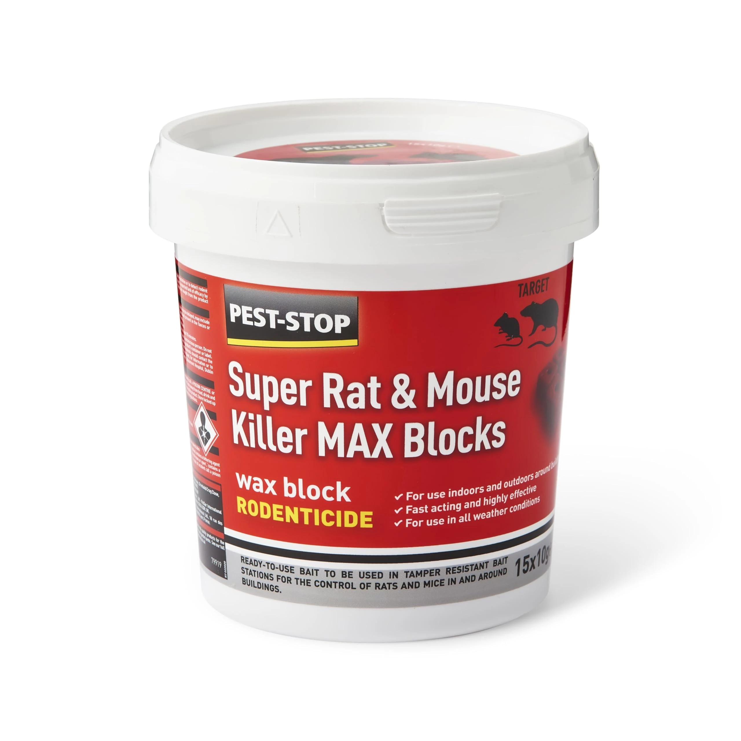 Pest-Stop Broditec G-29 Rapid Kill Rat & Mouse Killer Grain Bait 6 x 25g (150g) Single pack