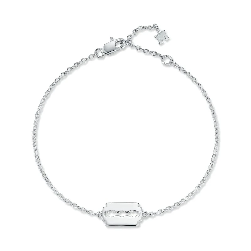 MATEO New York, Mini Razor Blade Bracelet - 8"