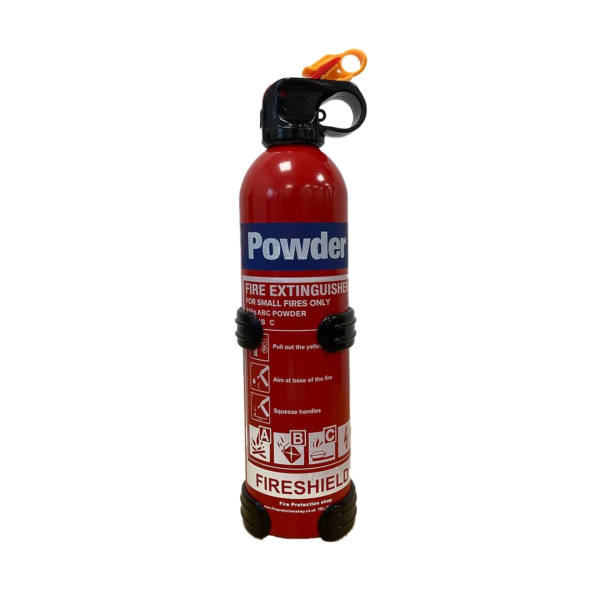 Small 850g ABC Dry Powder Aerosol Fire Extinguisher - Multi Purpose Extinguisher Great for Home & Vehicle Use - FireShield (850g Fire Extinguisher)