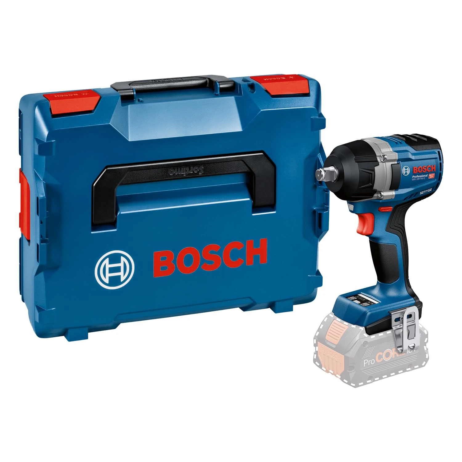 Bosch Professional 18V System Cordless Impact Wrench GDS 18V-750 C (incl. Connectivity Module GCY42, L-BOXX)