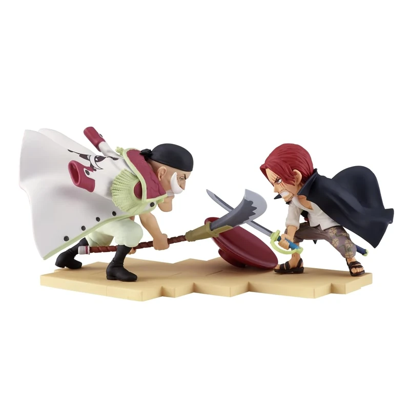 BANPRESTO Edward Newgate Vs Shanks One Piece Collectable Figure - World Collectable Log Stories 13 cm, Multicoloured, BP29081P, Ideal for Anime Fans