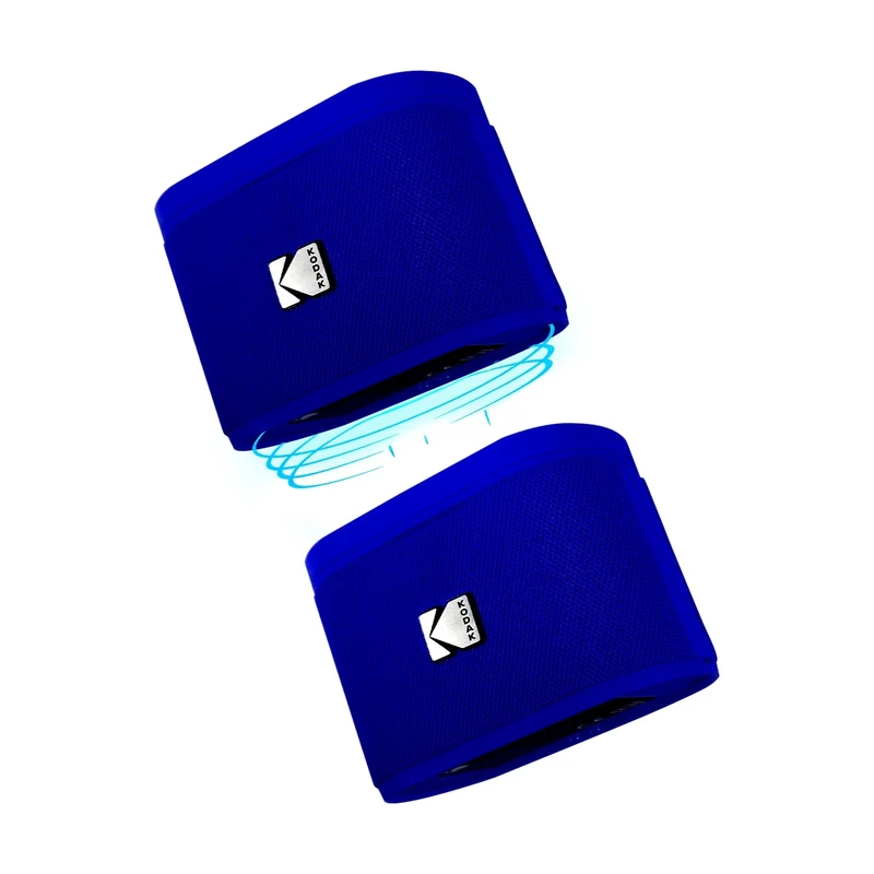 KODAK SoundDBRIX Portable Wireless Speakers - Connect up to 100 Speakers - Magnetic Dock and Powerful Sound 5W - 3H Battery Life - Blue