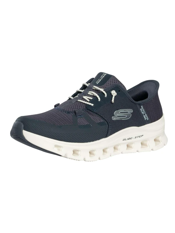 Skechers Men's Glide-Step PRO Trainers, Navy Mesh/Hotmelt, 7 UK