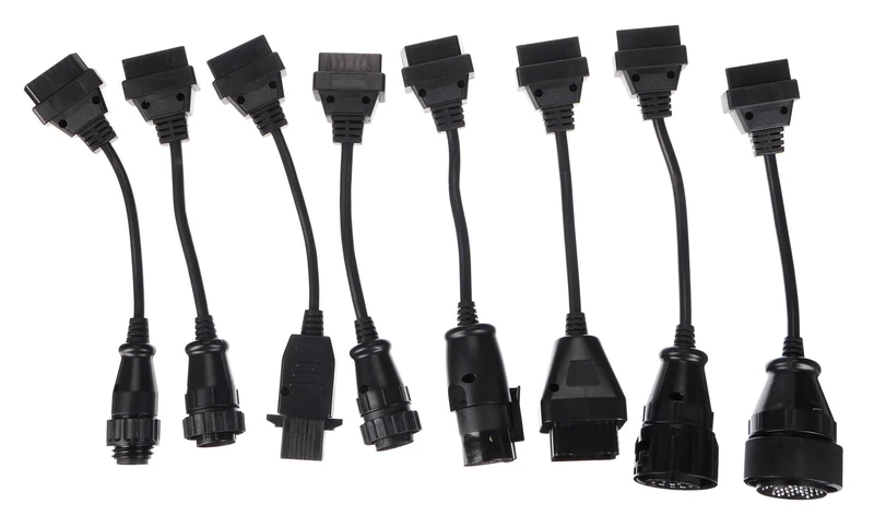 SIXTOL MECHANIC CABLE SET 2 | Complete OBD-II Adapter Set | 8-Piece Diagnostic Connector Kit | Compatible with Most Trucks - Image 1