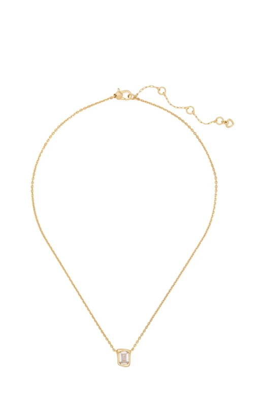 Kate Spade New York MOLTEN GLASS Pendant, Clear/Gold