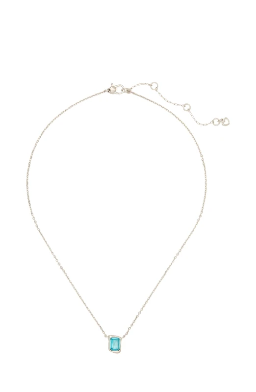 Kate Spade New York MOLTEN GLASS Pendant, Blue/Silver