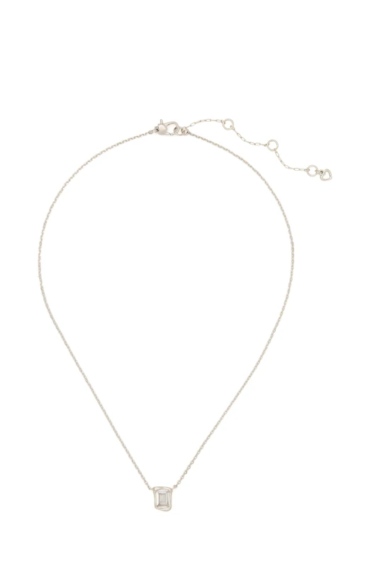 Kate Spade New York MOLTEN GLASS Pendant, Clear/Silver