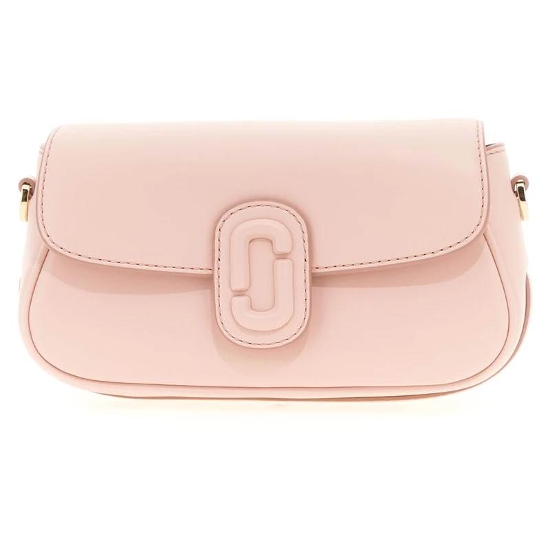 MARC JACOBS Women's The Clover Shoulder Bag, Pink, 1x1x1