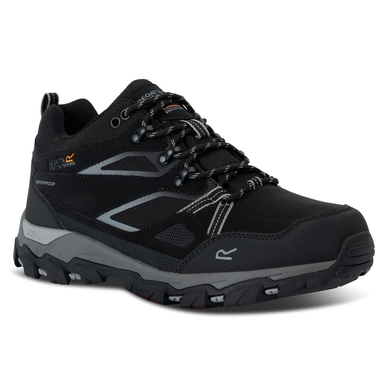 Regatta Men's Holcombe Low III Walking Shoes Water Resistant Padded Durable Hiking Footwear