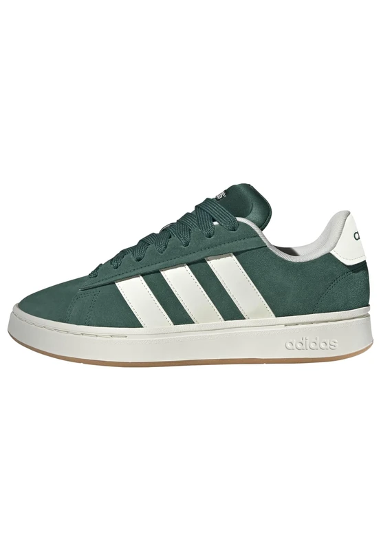 adidas Men's Grand Court Alpha 00S Shoes, Collegiate Green/Off White/Gum 3, 8.5 UK